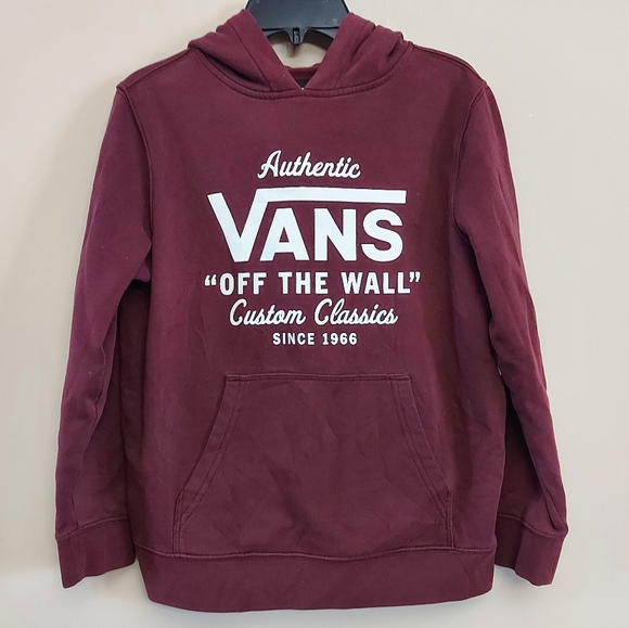 Van size medium burgandy hoodie - Picture 1 of 7